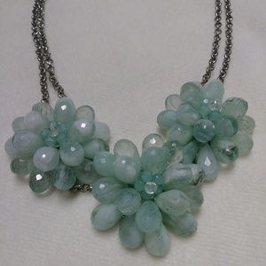 Light Blue Flower Necklace